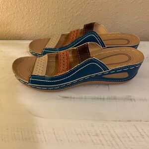 Stylish Multicolor Wedge Sandals